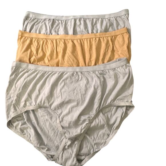 NEW COMFORT CHOICE MACYS’S Gray Orange Brief Underwear Size 11 Lot Of 3 - Picture 1 of 3